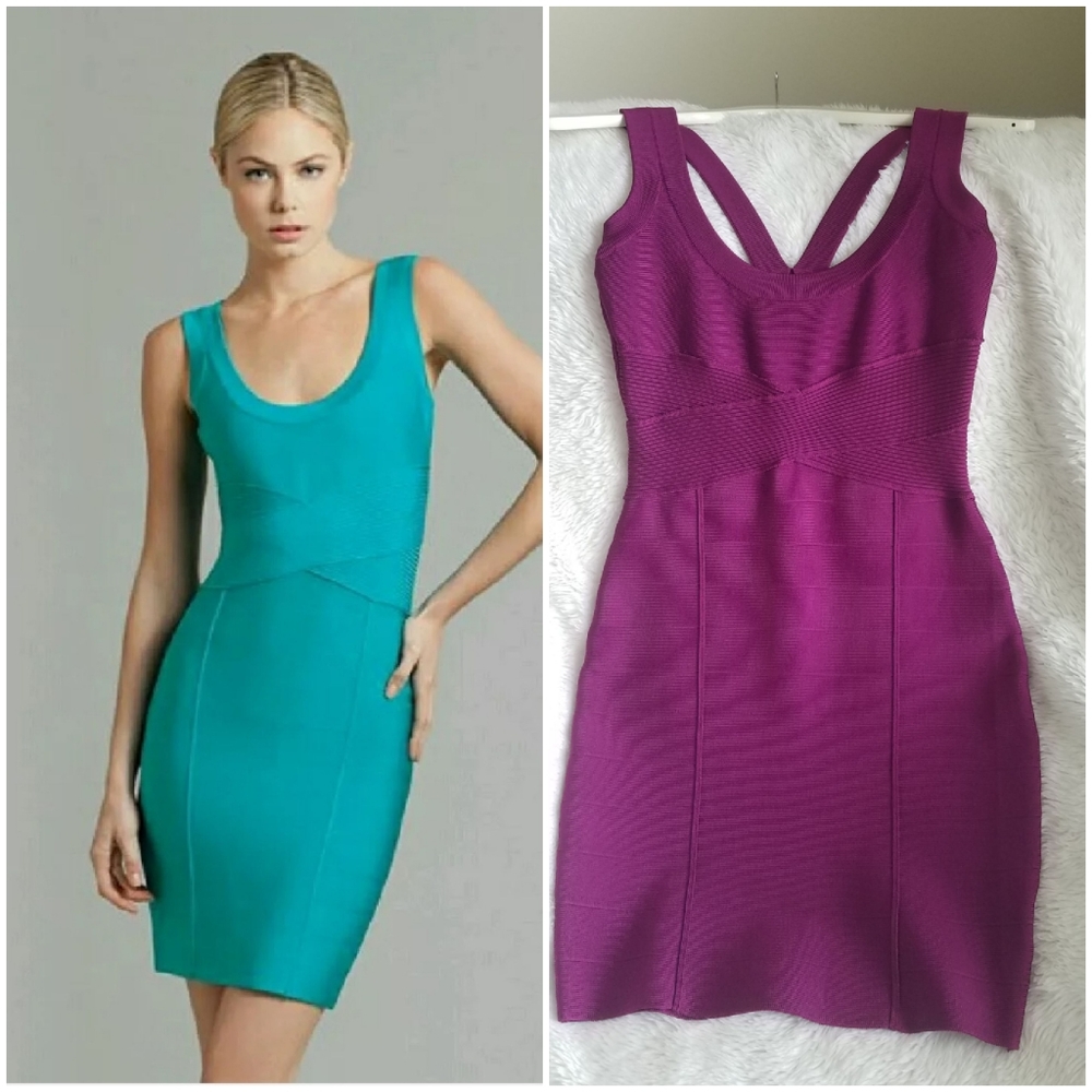 Marciano Ribbed Bandage Dress Size S